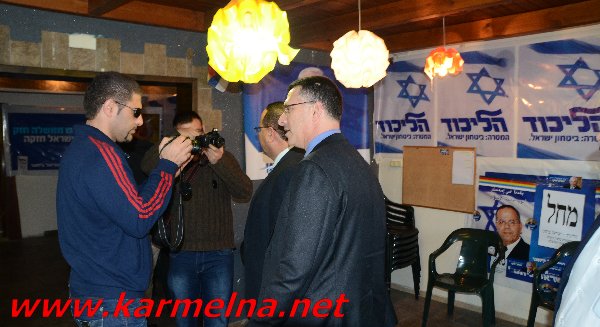 גדעון סער פותח מטה הליכוד בכרמל